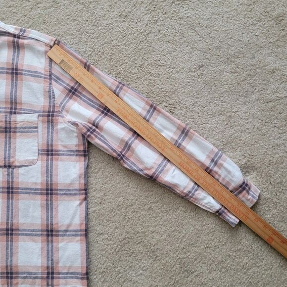 Universal Threads Flannel Shirt Womens XL Plaid Oversized Boyfriend Button Up - Picture 8 of 12